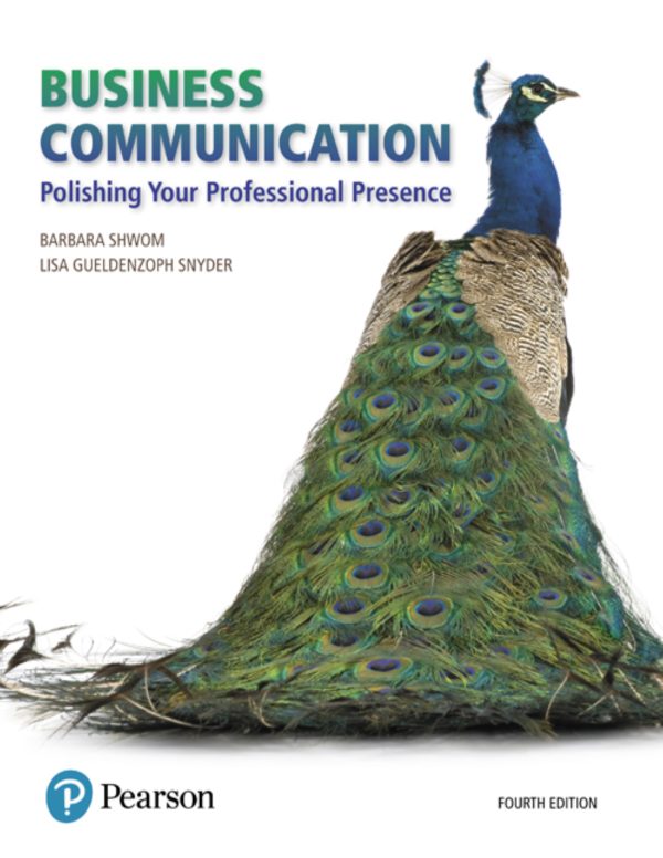 Business Communication Polishing Your Professional Presence 4e 4th Edition
